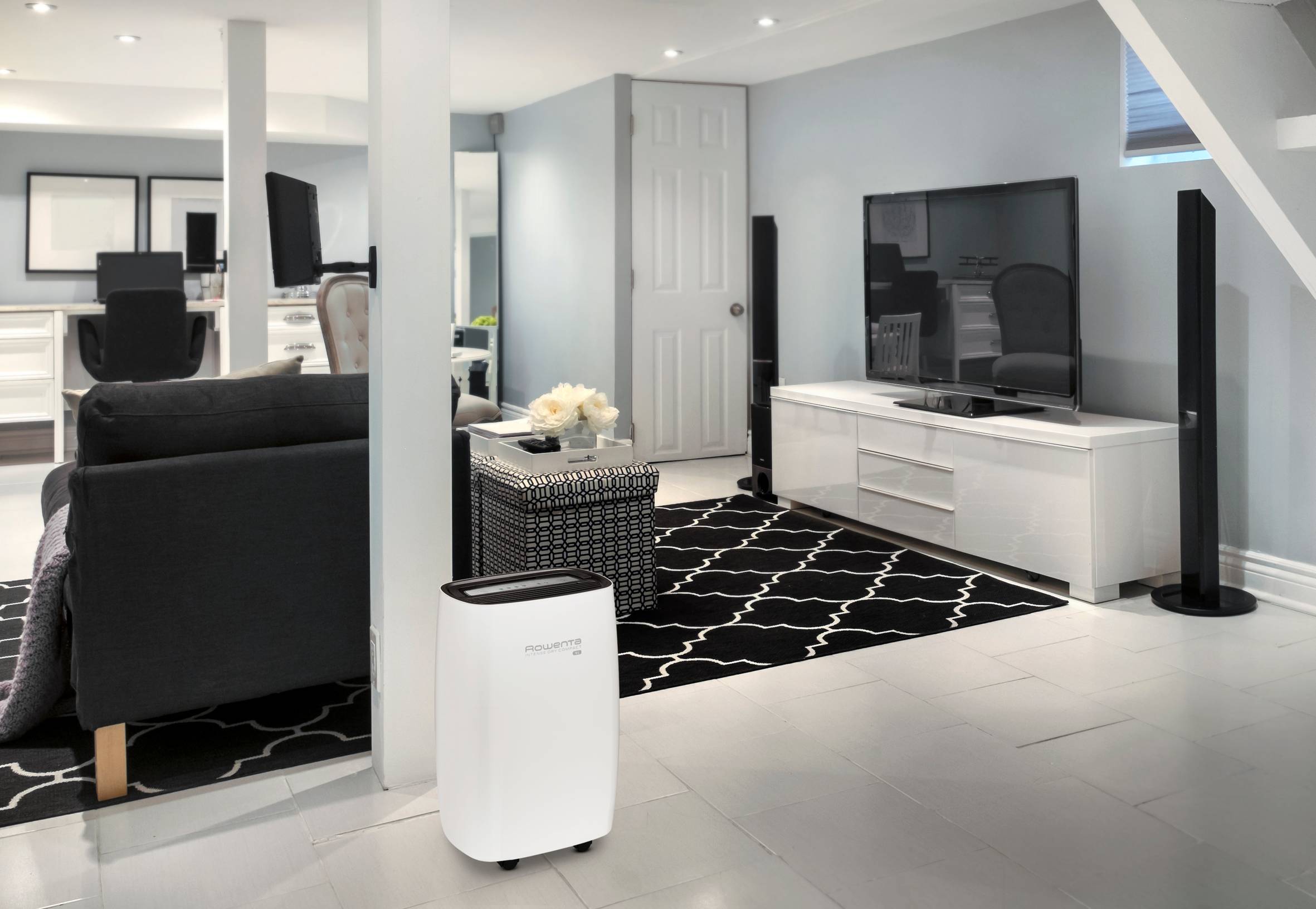 Intense Dry Compact, Déshumidificateur, Performant (16L/jour), Séchage rapide du linge