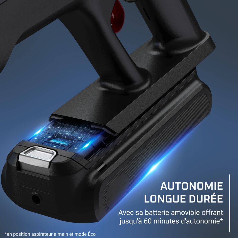 X-Force Flex 13.60, Aspirateur balai sans fil, 150 AW, 60 min, Kit voiture
