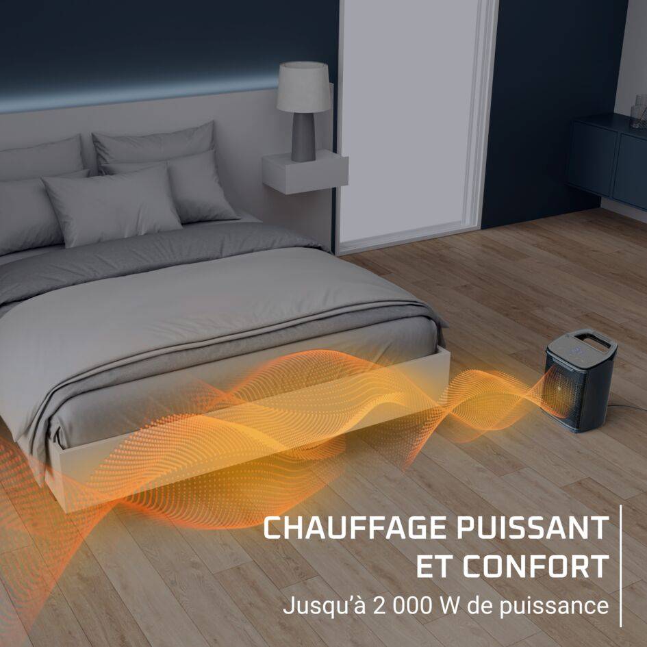 Intense Comfort+ Aqua, Radiateur d'appoint pour salle de bains, 2&nbsp;000&nbsp;W