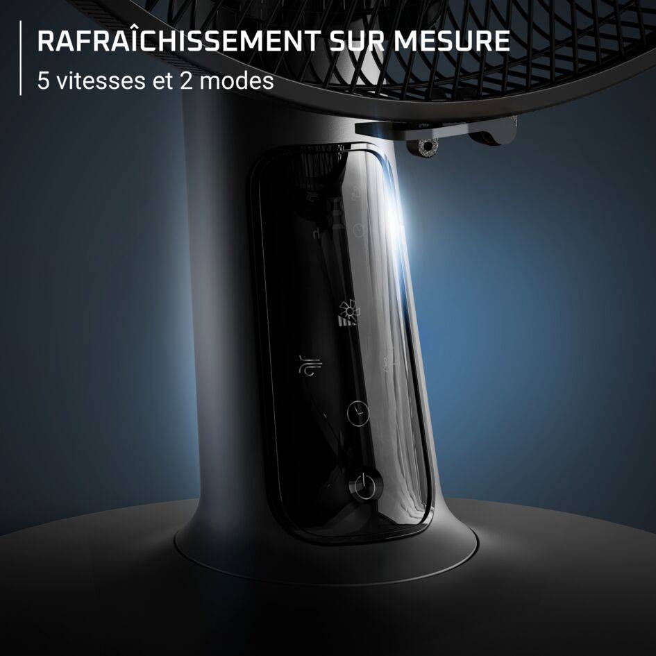 Turbo Silence Extreme+, Ventilateur de table, Rafraîchissement intense, Silencieux
