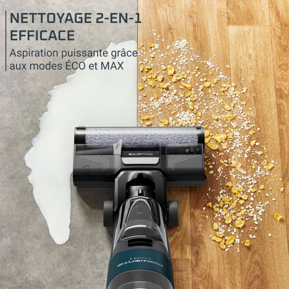 X-Clean&nbsp;2, Aspirateur laveur sans fil, Nettoyage 2-en-1