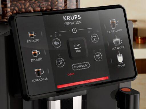 Focus sur l&apos;interface du cafetière Sensation Krups
