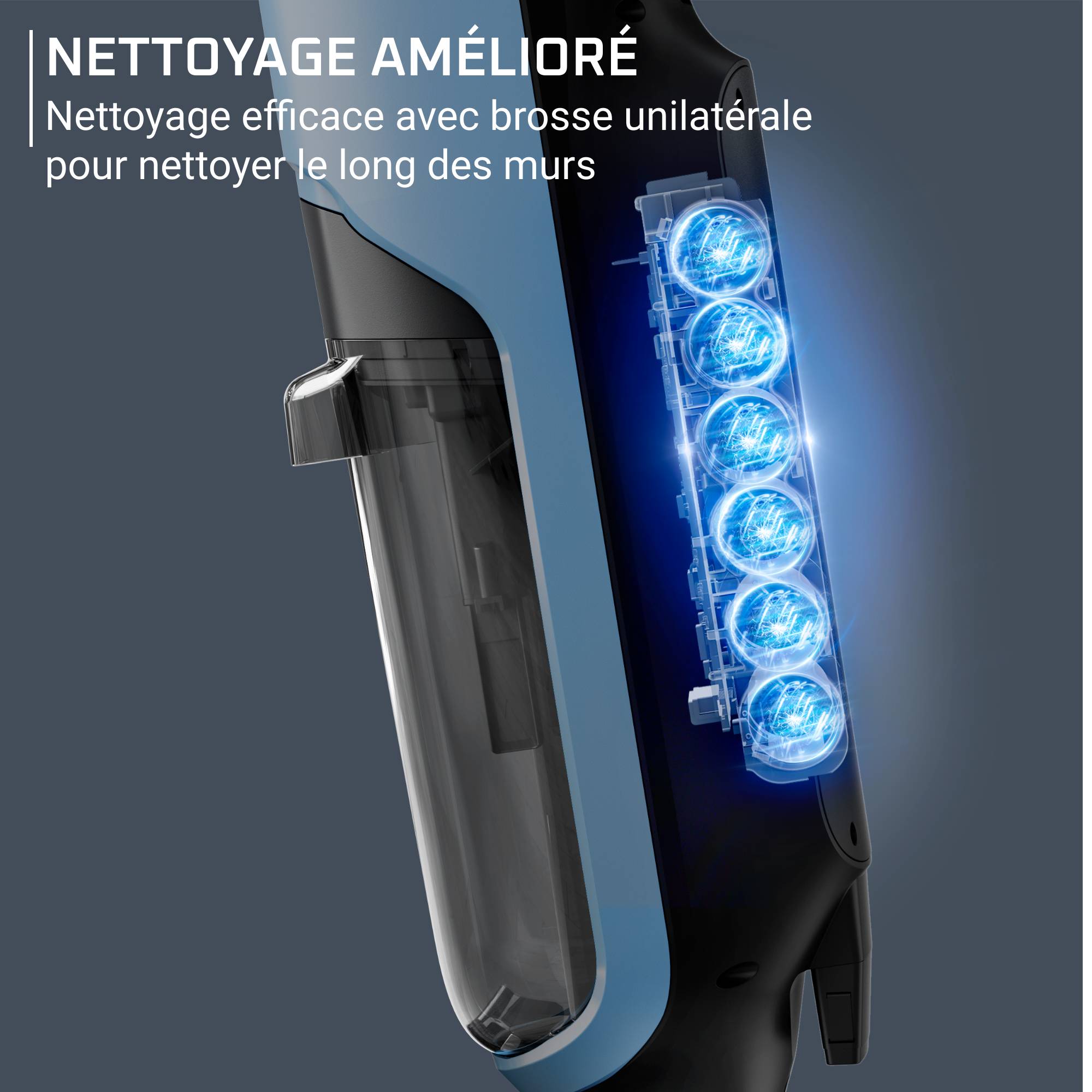 X-Clean 2, Aspirateur laveur sans fil, Nettoyage 2-en-1 pour un gain de temps assuré