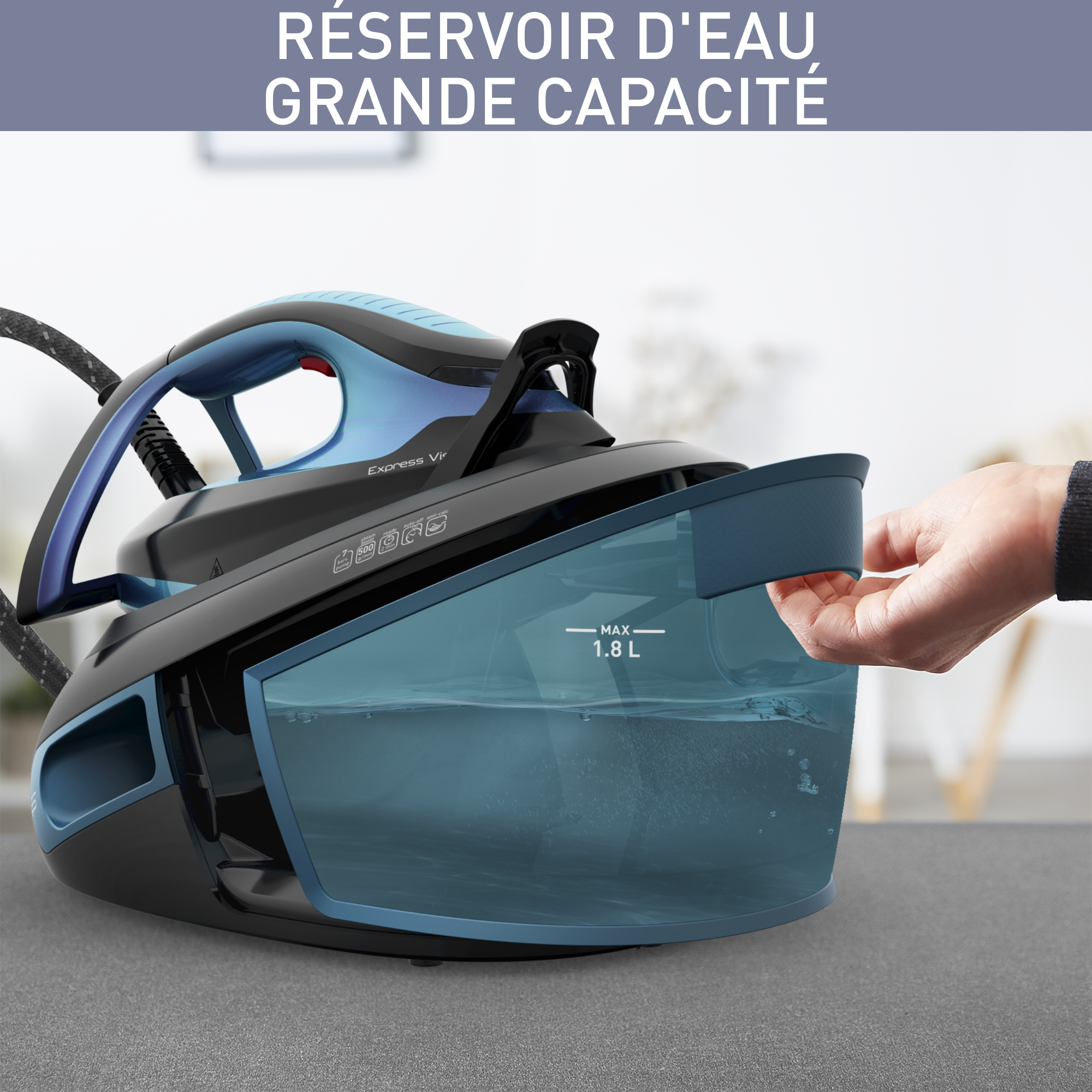 Express Vision 7 bars Bleu et Noir