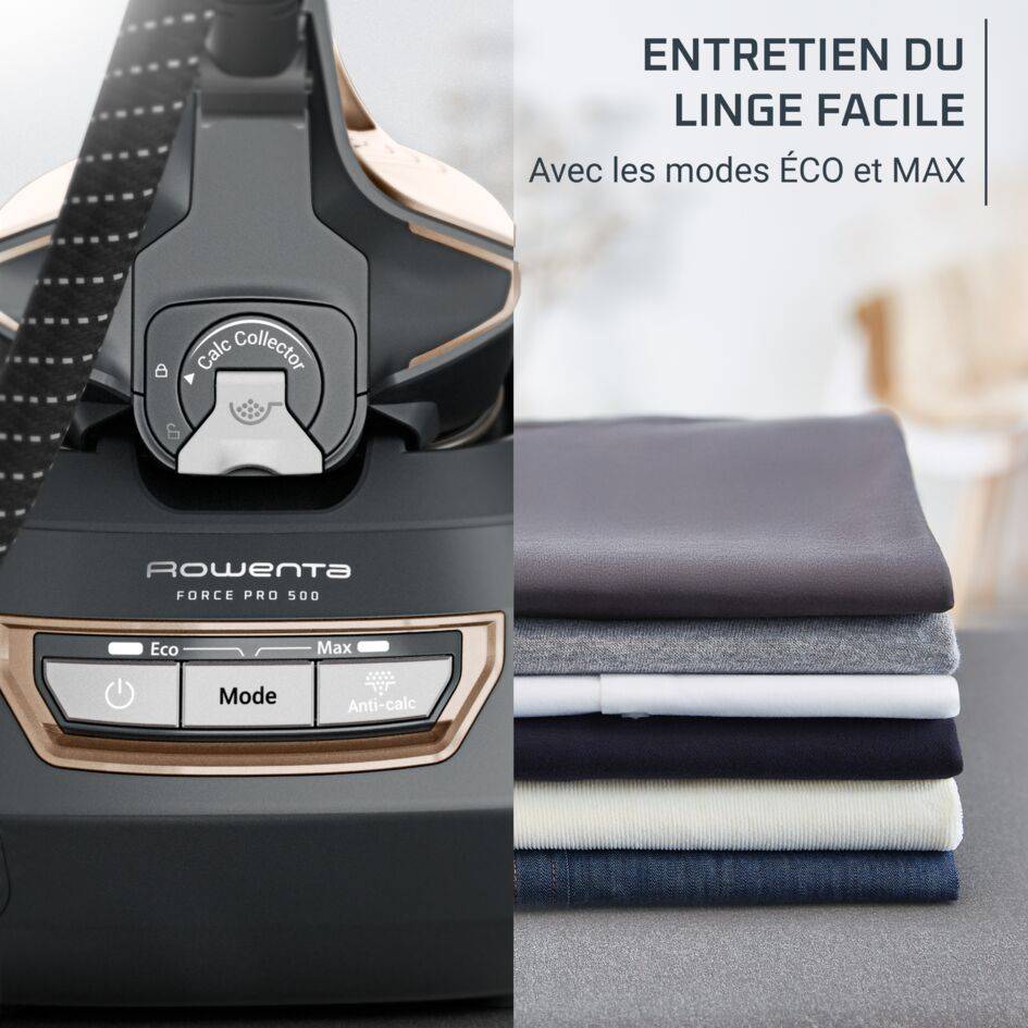 Force Pro 500, Centrale vapeur, Vapeur puissante, Économie d'énergie