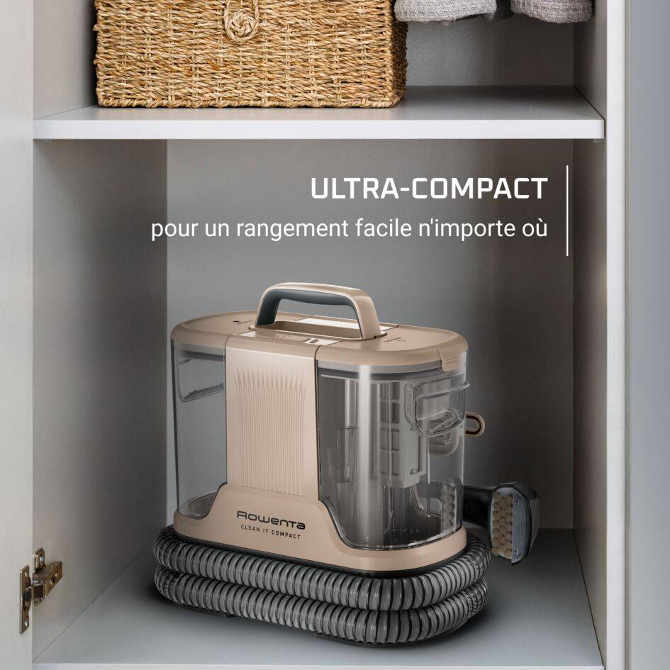 Clean It Compact, Détacheur, Nettoyeur de tapis, Résultats rapides, Design compact