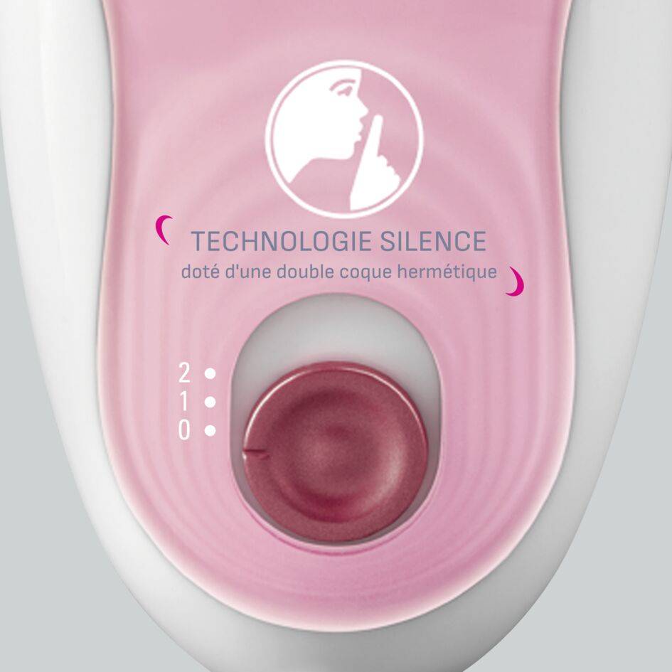 Silence Soft, Épilateur, Silencieux, 24 pinces, Épilation douce