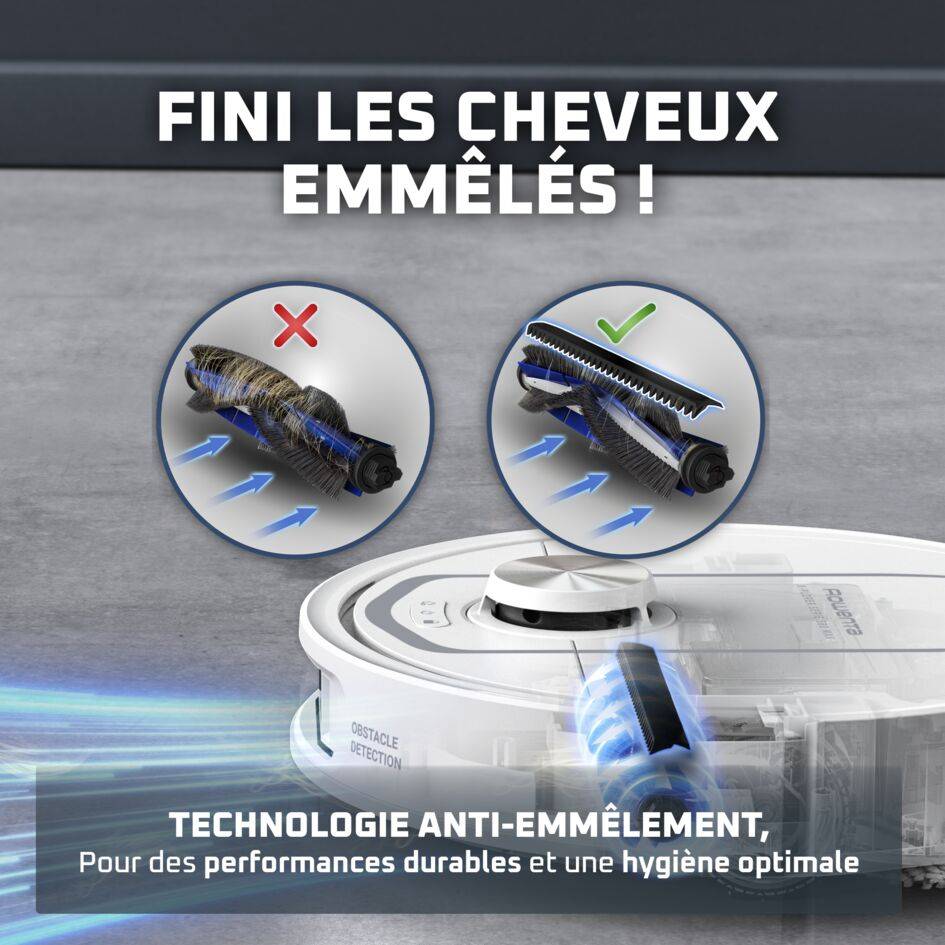 X-Plorer Serie 580 Max, Robot aspirateur laveur, Auto-nettoyage, 10 000 PA, Détection laser à 360°