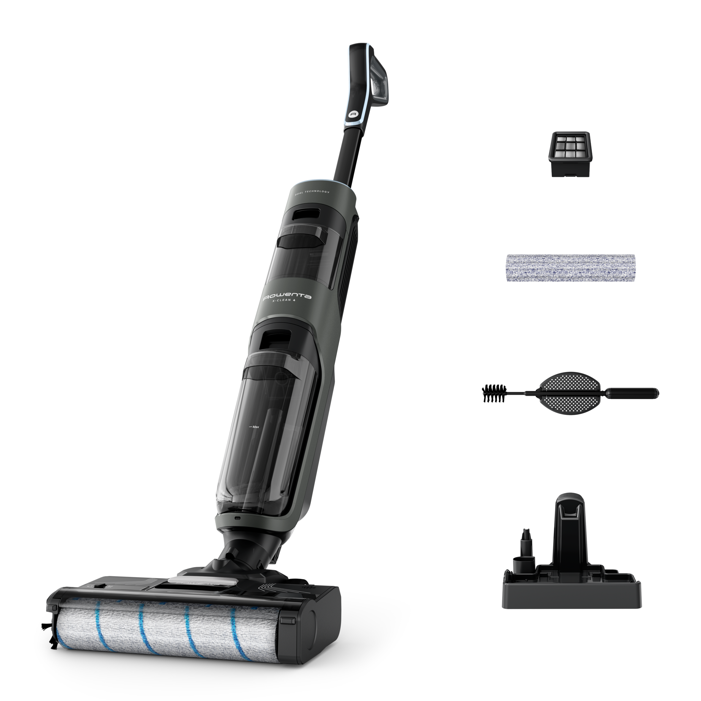 X-Clean 4 Aspirateur laveur sans fil, Aspiration et lavage simultanés pour gagner du temps