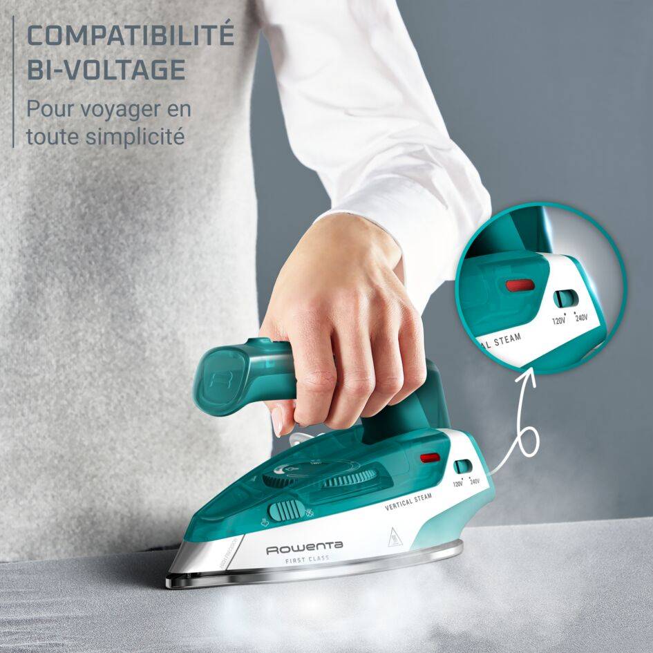 First Class, Fer vapeur, Format voyage pliable, Compact