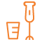 Icon orange pied mixeur krups pour page forfait de réparation