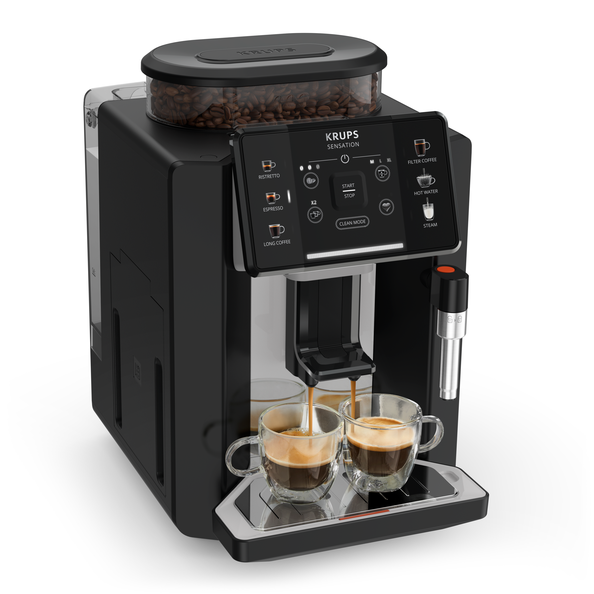 Sensation C10 Machine à café à grains noir