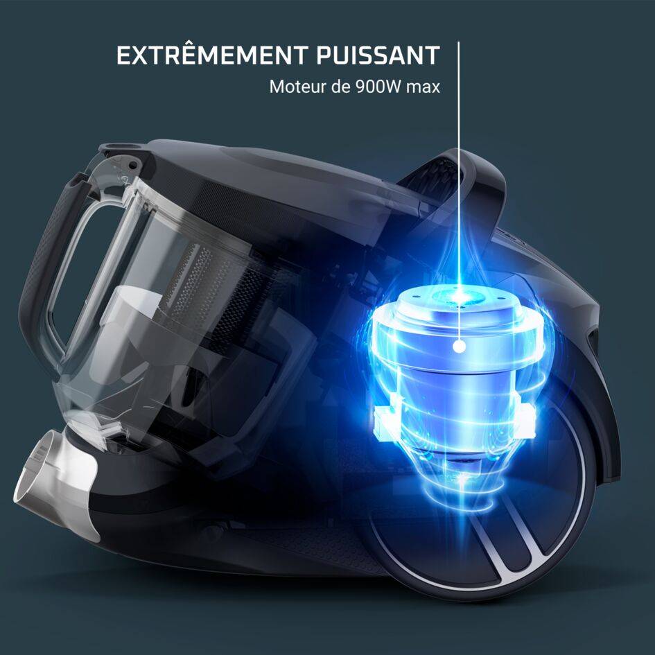 Compact Power Cyclonic XXL, Aspirateur sans sac, 900W, 2,5L