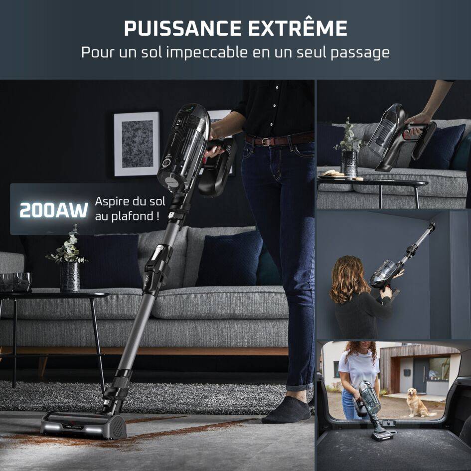 RECONDITIONNÉ X-Force Flex 14.60, Aspirateur balai sans fil, 200AW, 70min, Animal