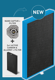 Filtre 2 en 1 Carbon Captur boost et Allergy+ XD7231E0
