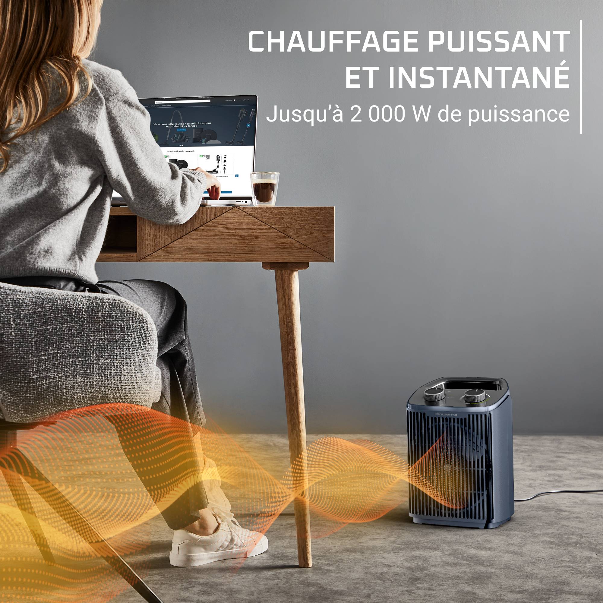 Intense Comfort, Radiateur d'appoint, Silencieux, 2 000 W
