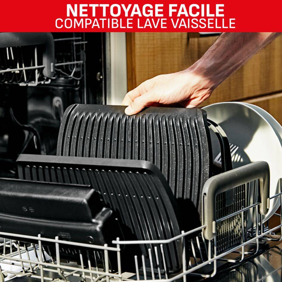 Optigrill+, grill intelligent, 6 programmes, mode manuel, 4 personnes + plaques gaufres