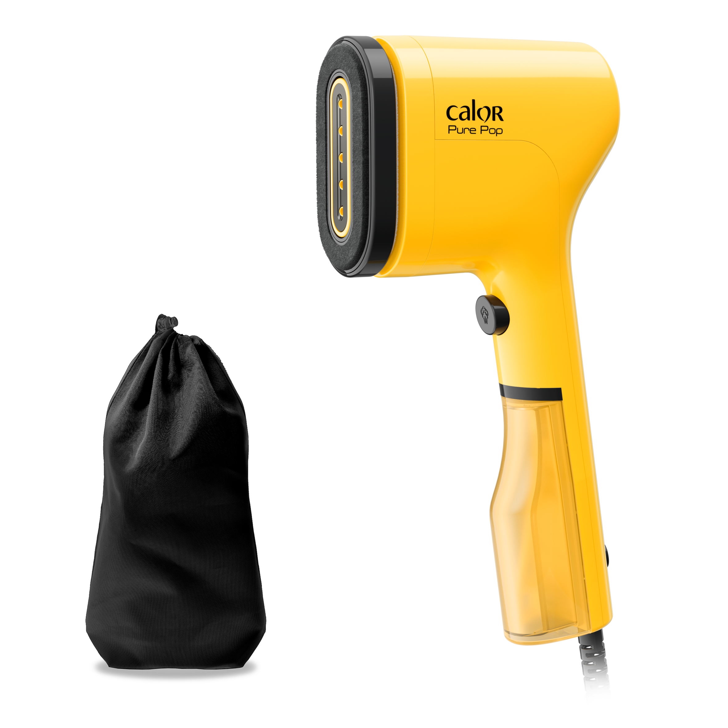 Pure POP Jaune, Défroisseur à main, 1300 W, 20&nbsp;g/min, Compact, Voyage, Calor