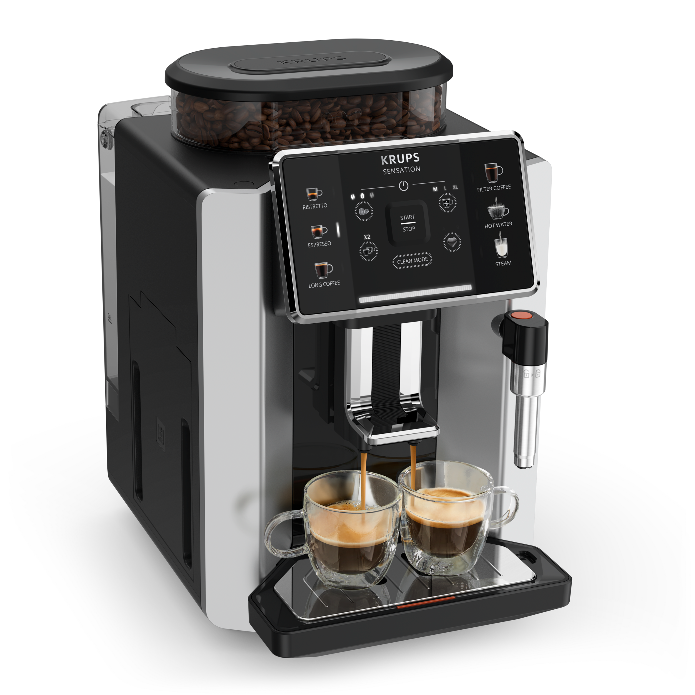 Sensation C90 Machine à café à grains Silver