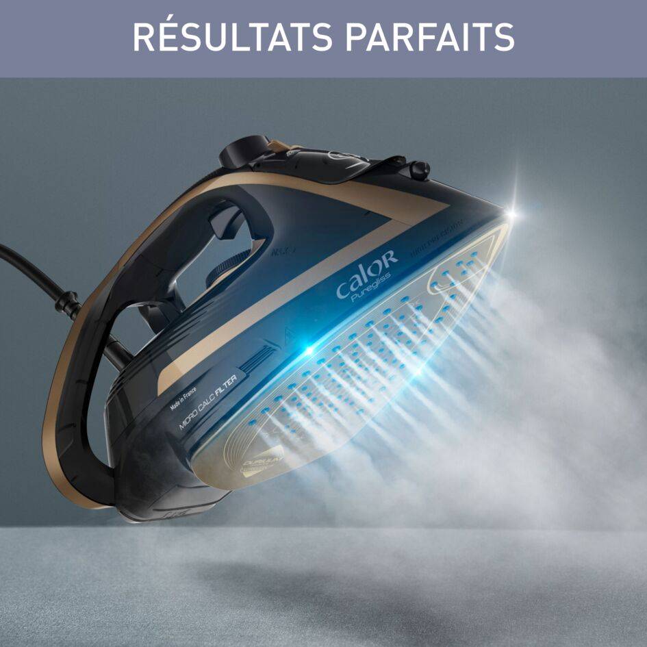 FER A VAPEUR Puregliss 3000 W NOIR ET OR