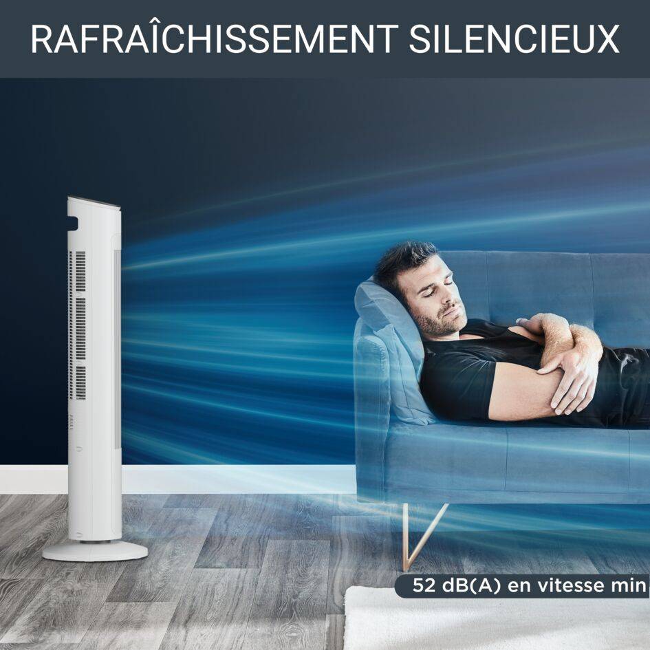 Eole Ultra, Ventilateur Colonne, Puissant, Silencieux 48dB, Economie d'énergie