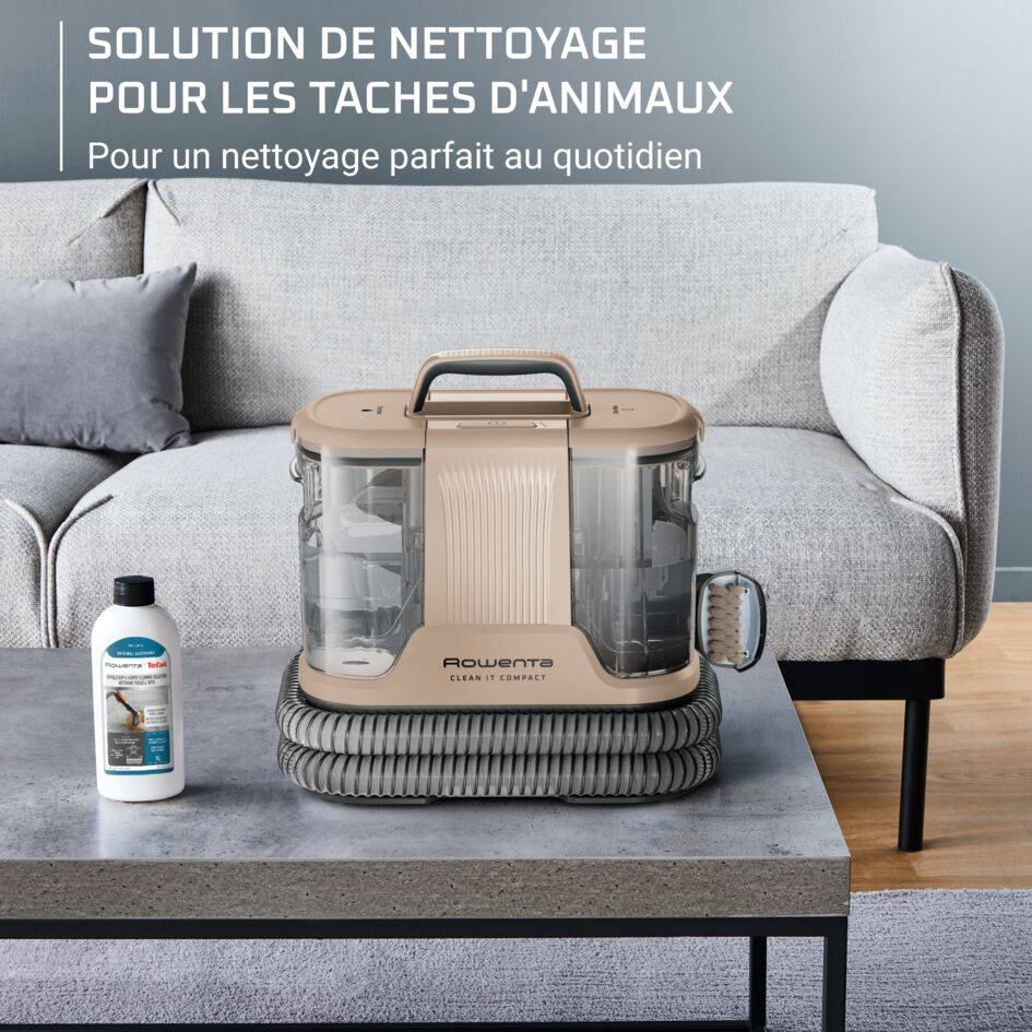 Clean It Compact, Détacheur, Nettoyeur de tapis, Résultats rapides, Design compact