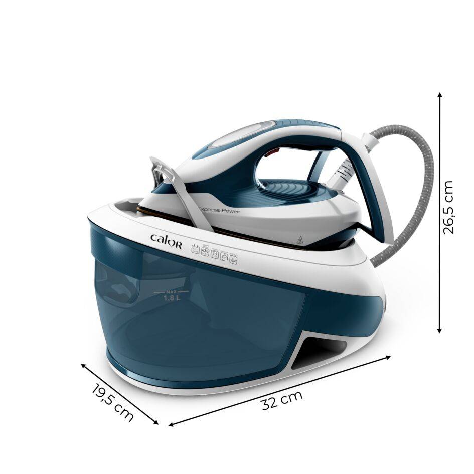 Express Power, 6,2 bars, Débit vapeur 120 g/min, Fonction pressing 430g/min - RECONDITIONNÉ
