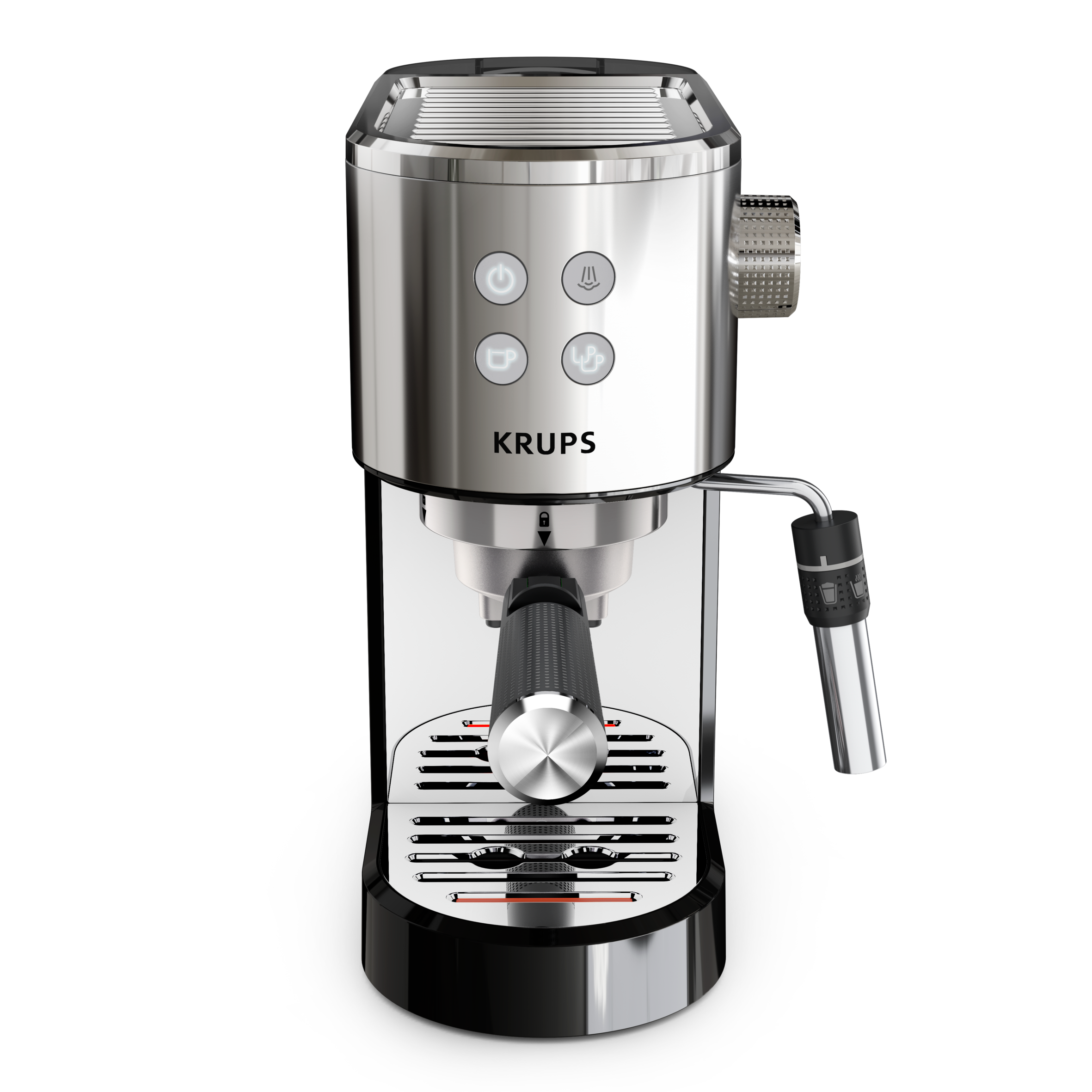 KRUPS Cafetière expresso à pompe Virtuoso + inox