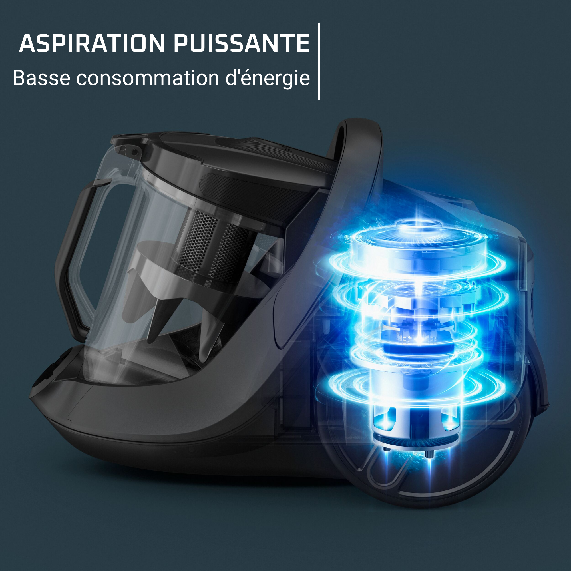 Silence Force Cyclonic, Aspirateur sans sac, Performant, Silencieux, 2,5L