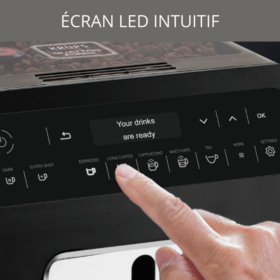 Evidence noire avec pot à lait inox