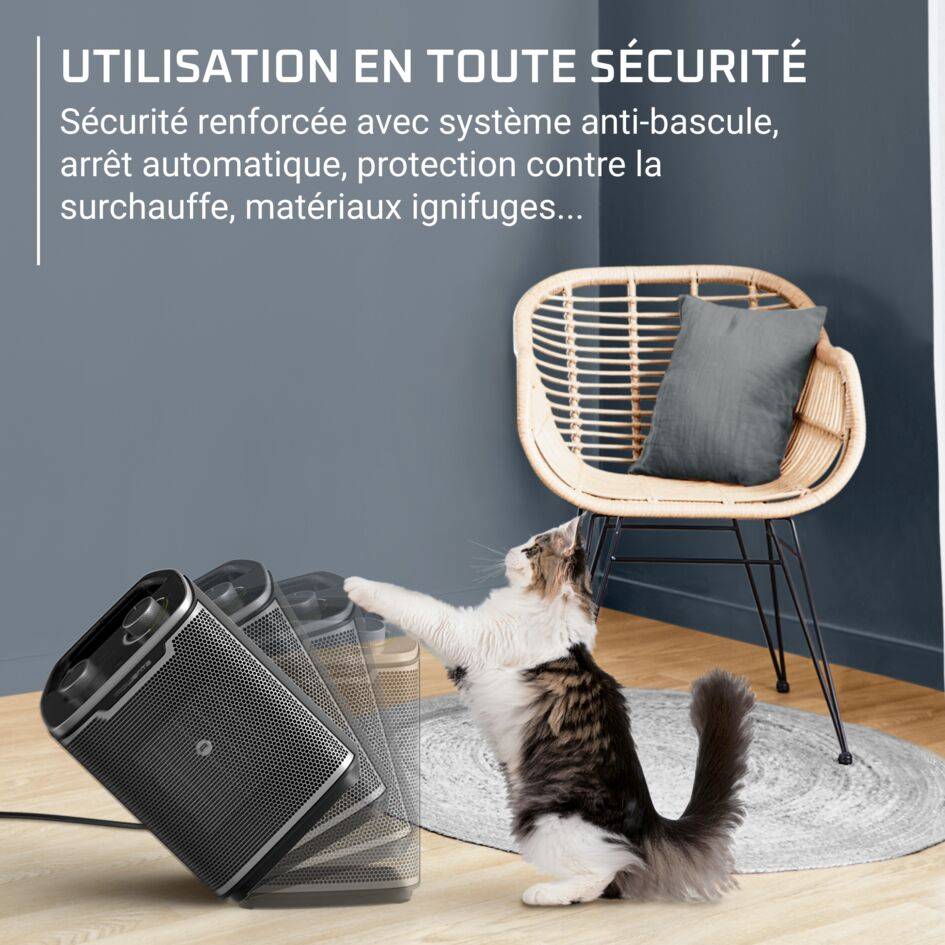 Intense Comfort+, Radiateur d'appoint, Puissance de 2&nbsp;000&nbsp;W, Écoénergétique
