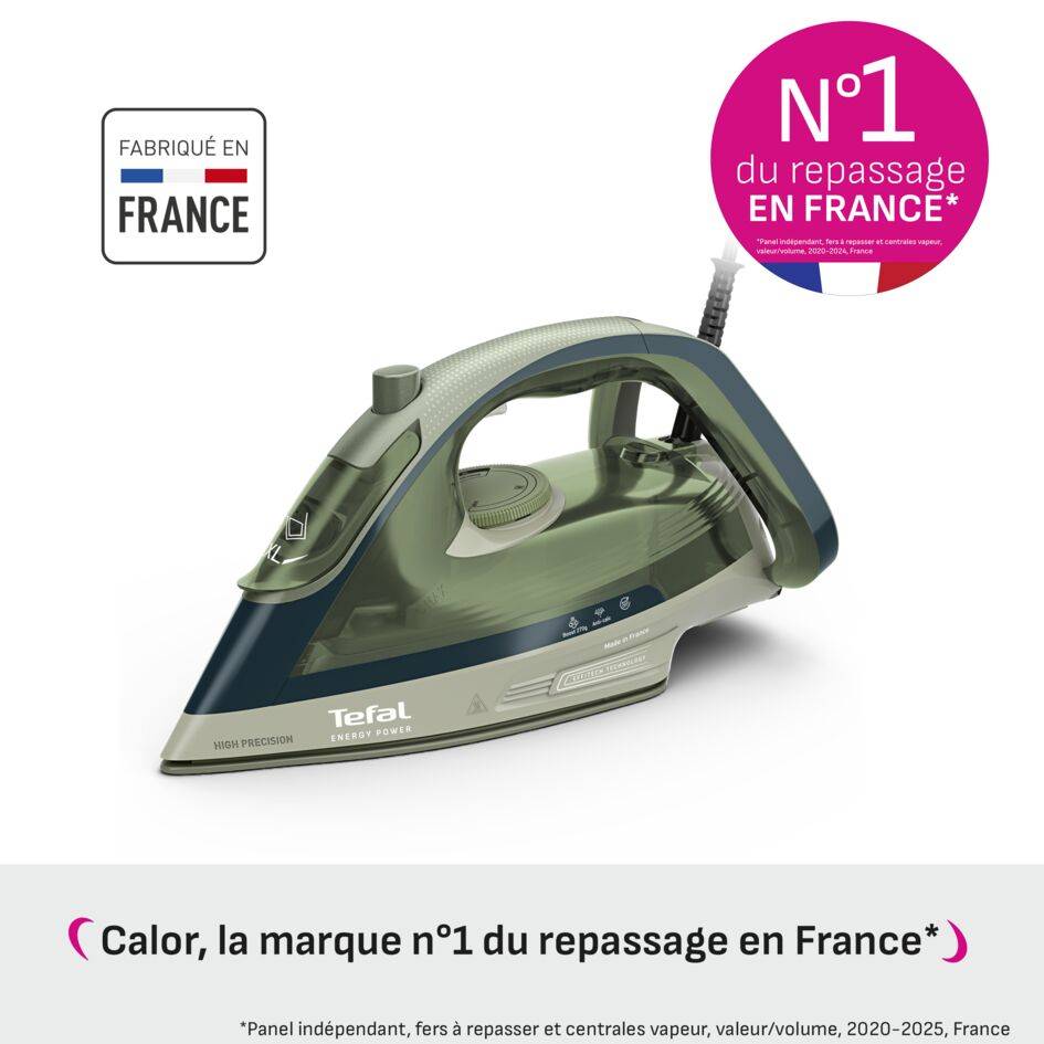 Energy Power, Fer vapeur, Fonction pressing puissante, Économies d'énergie