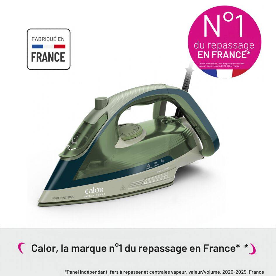 Energy Power, Fer vapeur, Fonction pressing puissante, Économies d'énergie