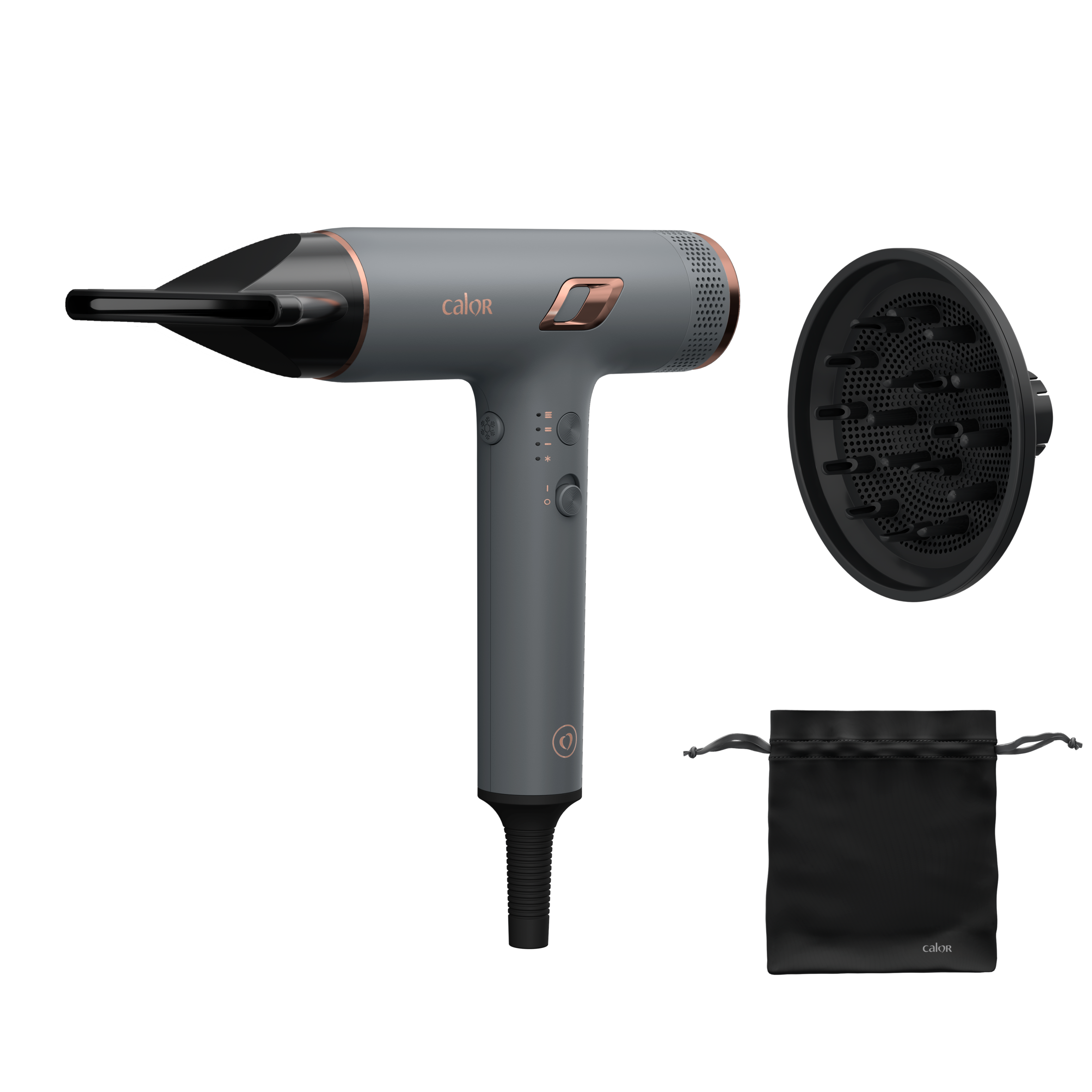 Nano, Sèche-cheveux, Moteur digital haute vitesse, Flux d'air 266&nbsp;km/h
