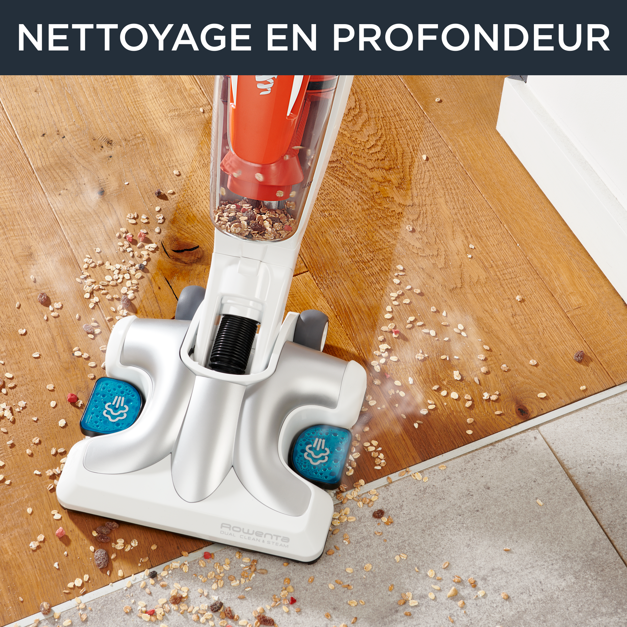 Clean & Steam Multi, Nettoyeur Vapeur, 2-en-1, Tous Types de Sols, Polyvalent