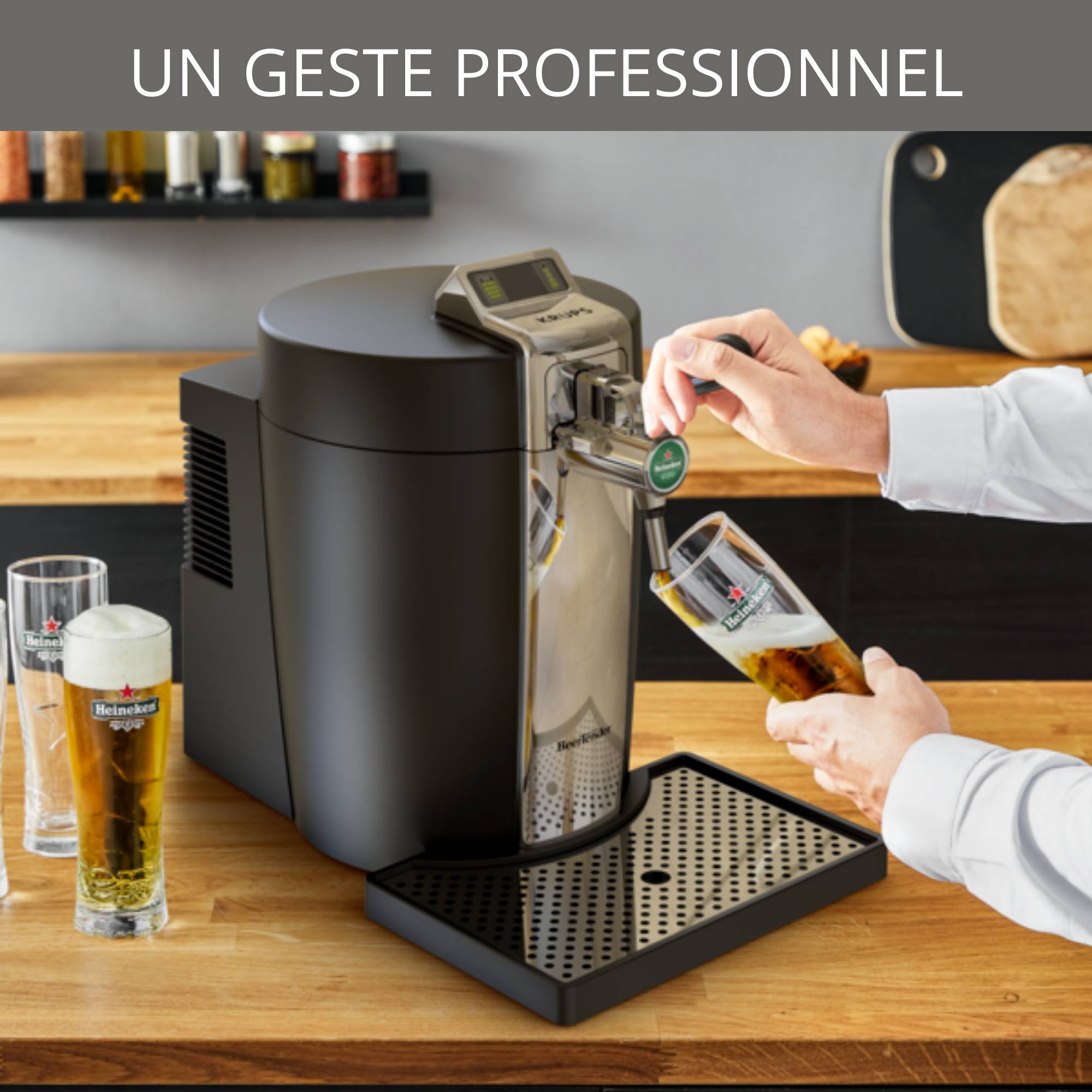 RECONDITIONNÉ Machine à bière BEERTENDER  noir et chrome