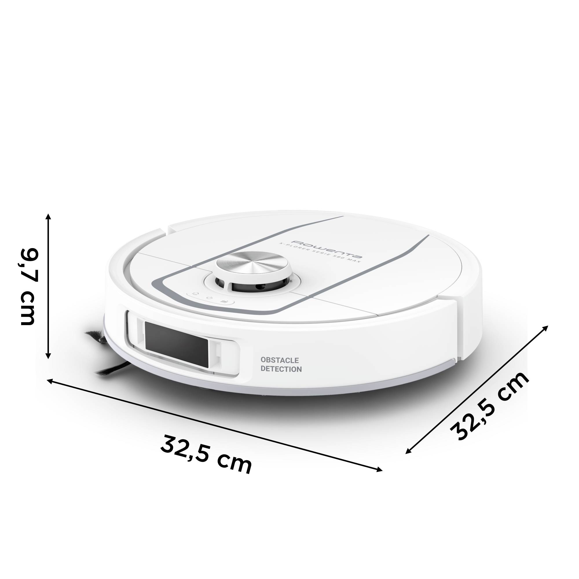 X-Plorer Serie 580 Max, Robot aspirateur laveur, Auto-nettoyage, 10 000 PA, Détection laser à 360°