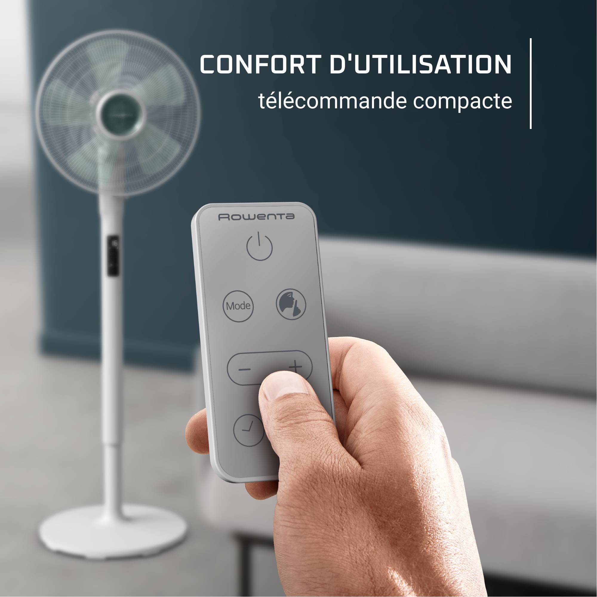 Turbo Silence Extrême + Ventilateur sur pied, Puissant, Silencieux, Ecoénergétique