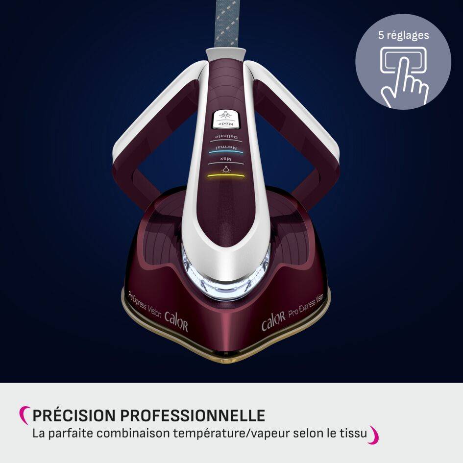 Pro Express Vision, Centrale Vapeur Haute Pression, 8,3 Bars, 180 g/min, Calor