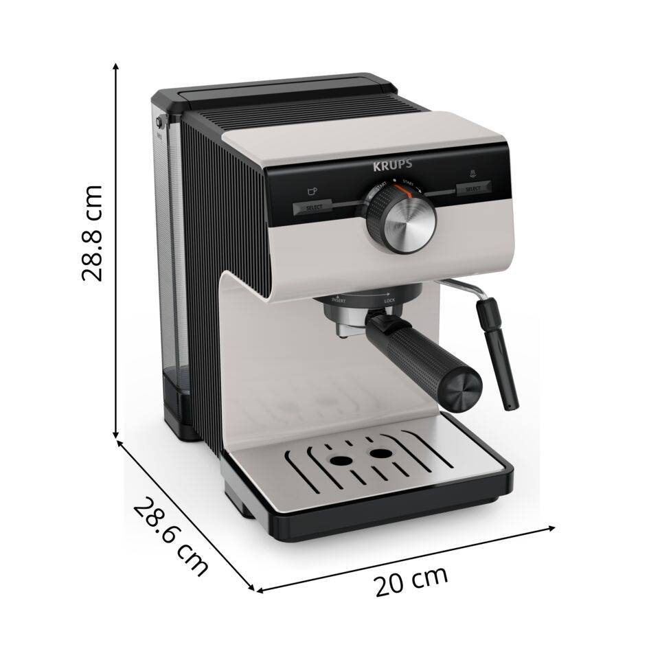 Machine espresso manuelle Authentic Gris clair