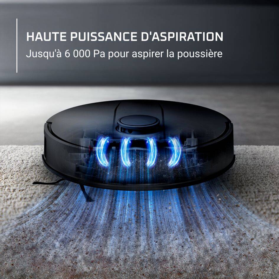 X-PLORER Serie&nbsp;135+, Aspirateur robot laveur, Navigation laser, 6000 Pa 