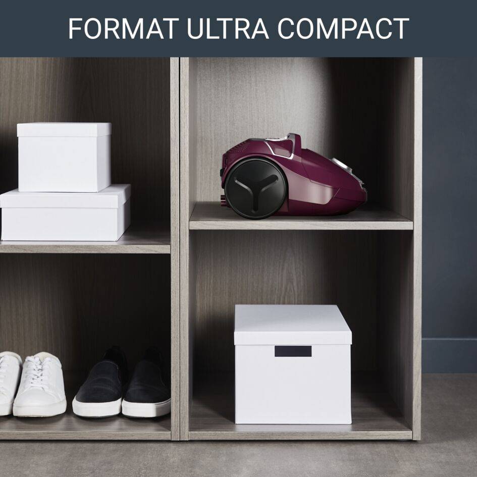 Compact Power Aspirateur avec sac, 900W max, compact, haute filtration, 3L