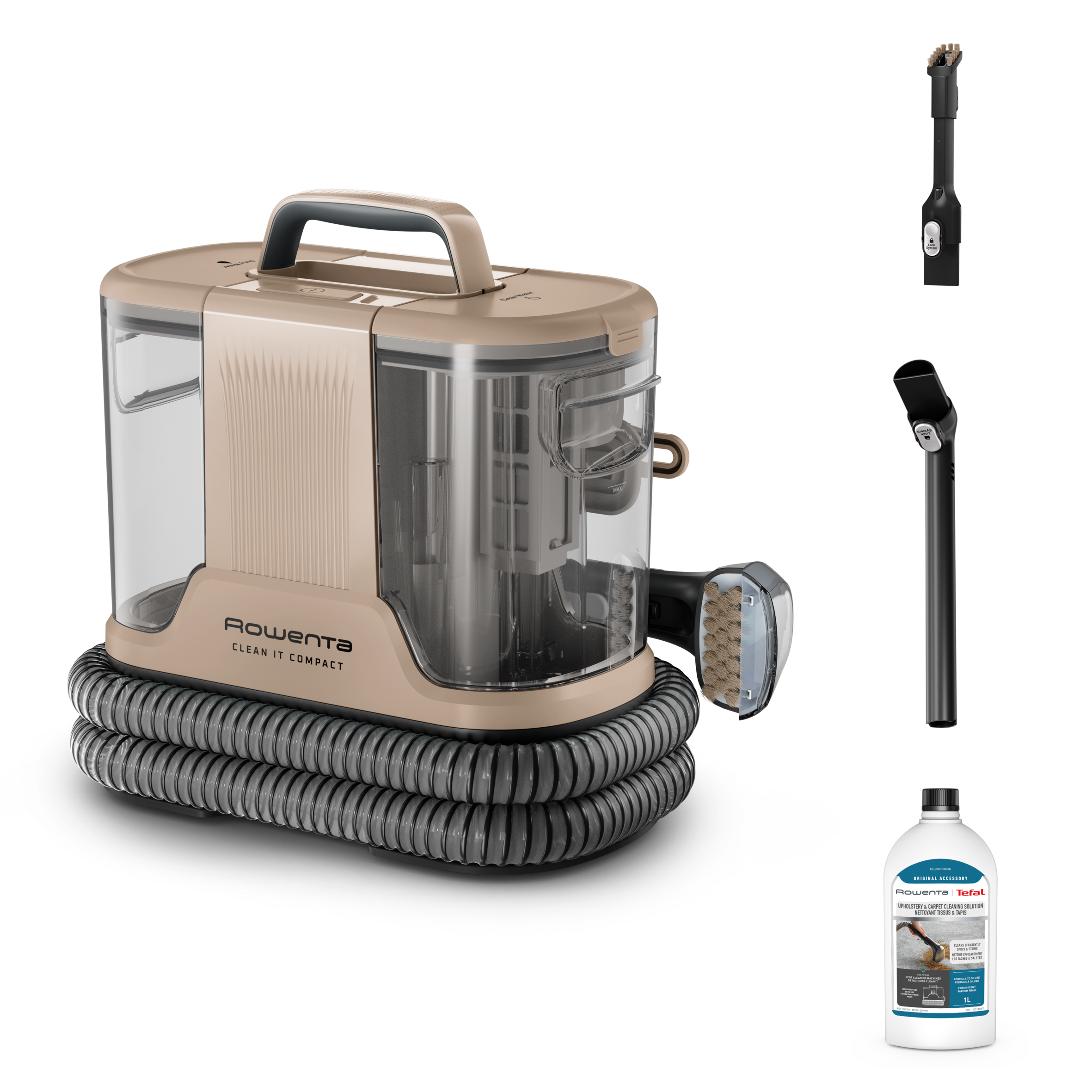 Clean It Compact, Détacheur, Nettoyeur de tapis, Résultats rapides, Design compact