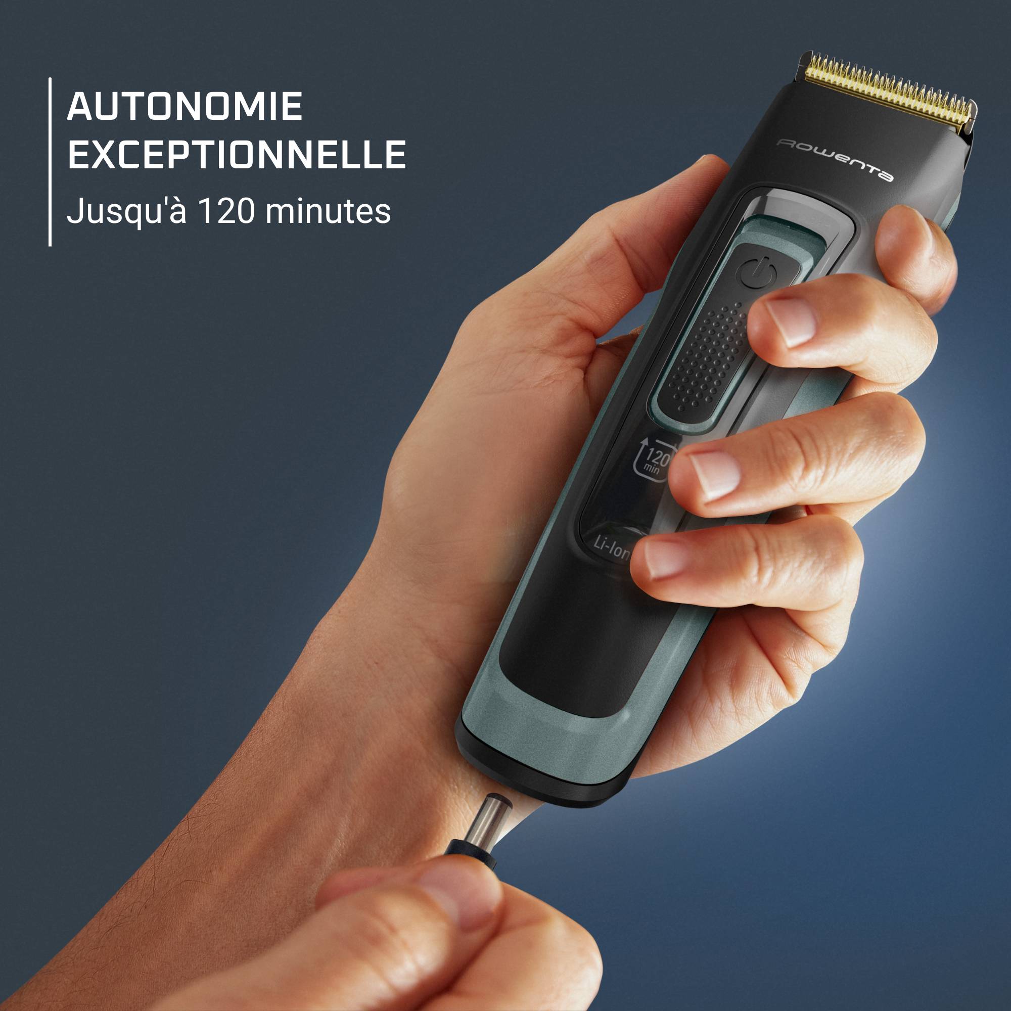 Advancer, Tondeuse cheveux et barbe pour homme, Lames auto-affûtées, Haute précision