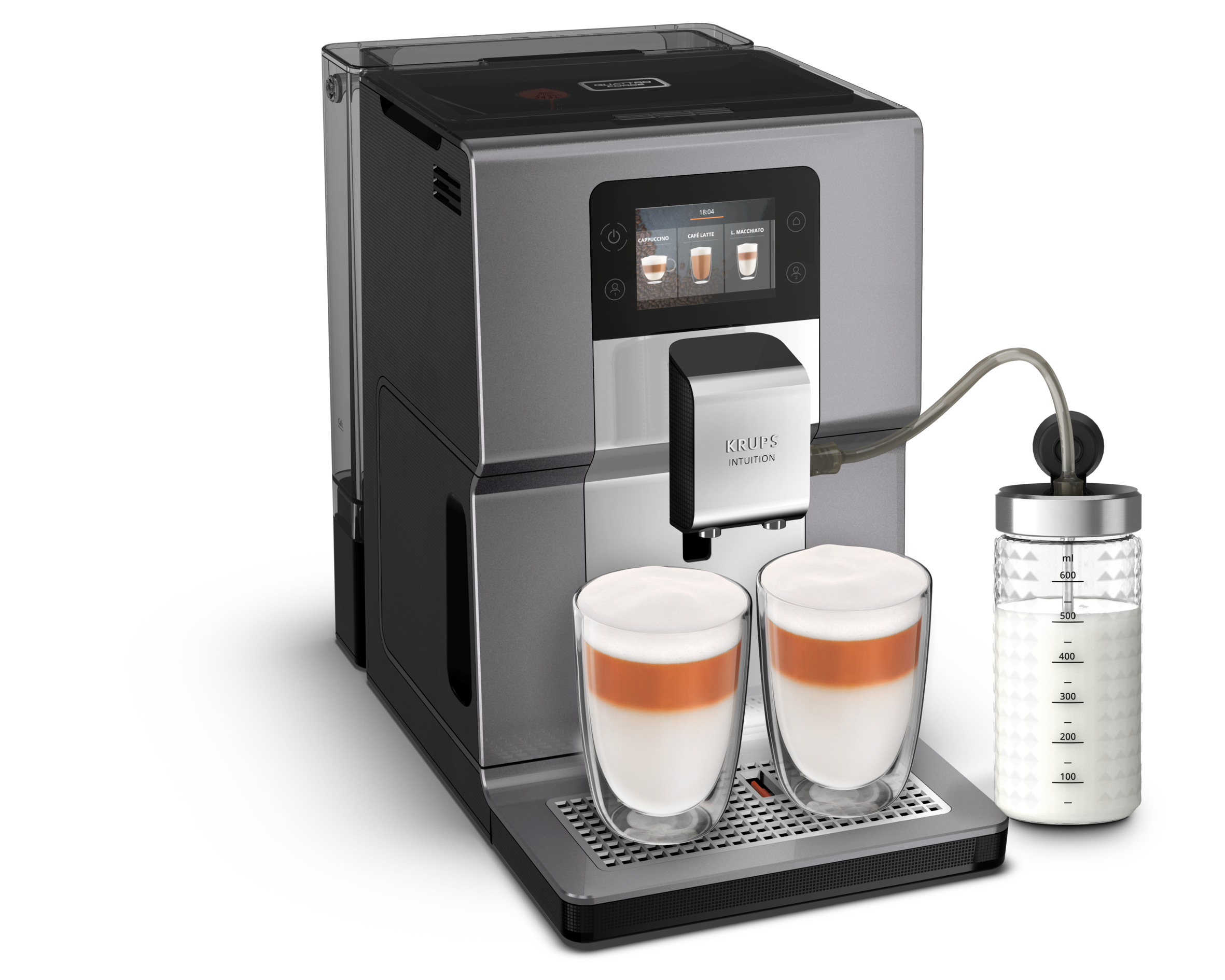 Intuition Préférence+, Krups, Machine à café à grain, 15 boissons, Ecran tactile