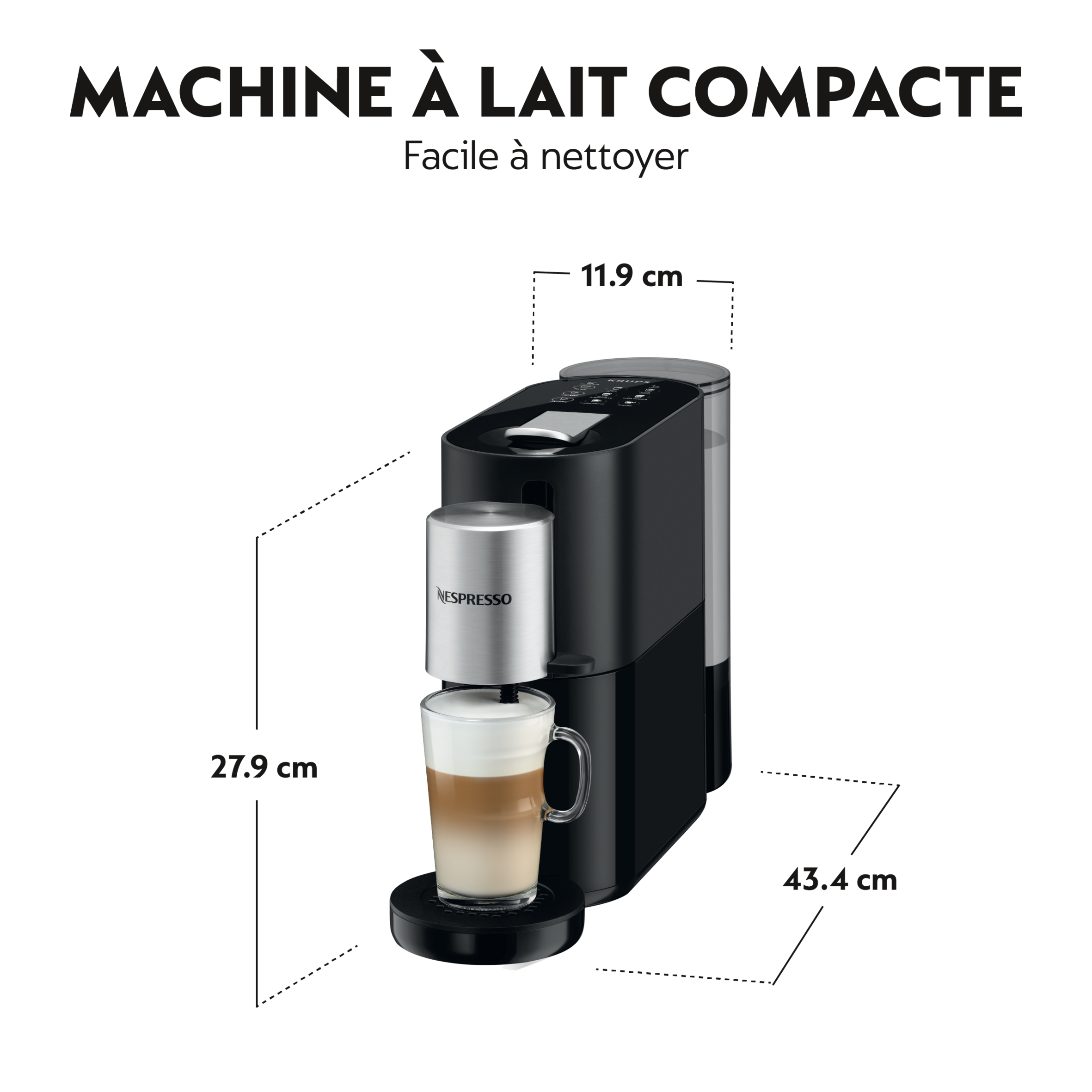 Nespresso Atelier by Krups, noir