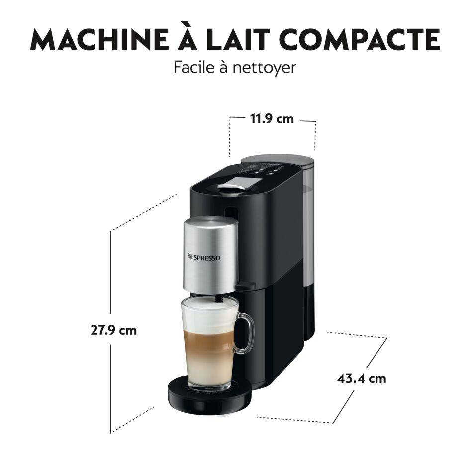 Atelier, Machine à café à capsules Nespresso, Noir Mat, KRUPS