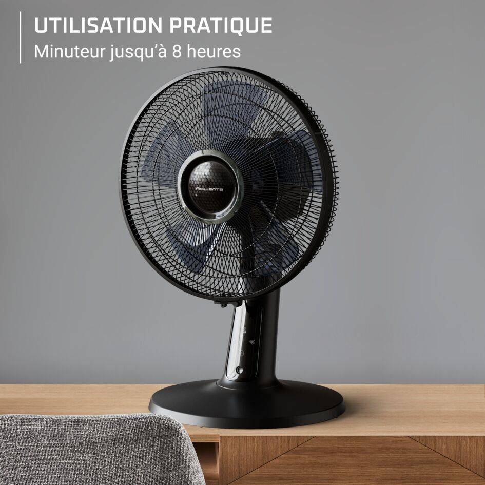 Turbo Silence Extreme+, Ventilateur de table, Rafraîchissement intense, Silencieux