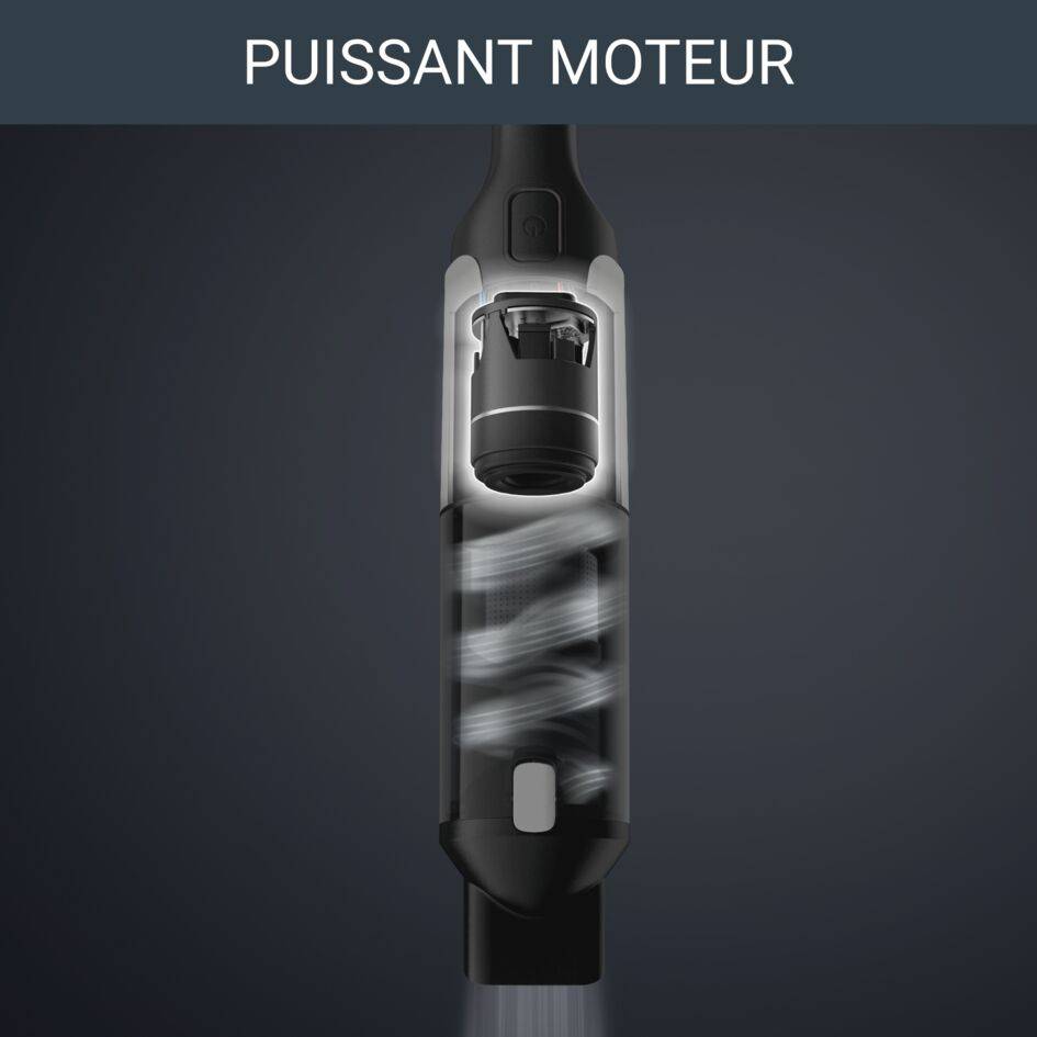 X-Touch, Aspirateur à main sans fil, Compact, Ultra fin, 10 minutes, 0,2L