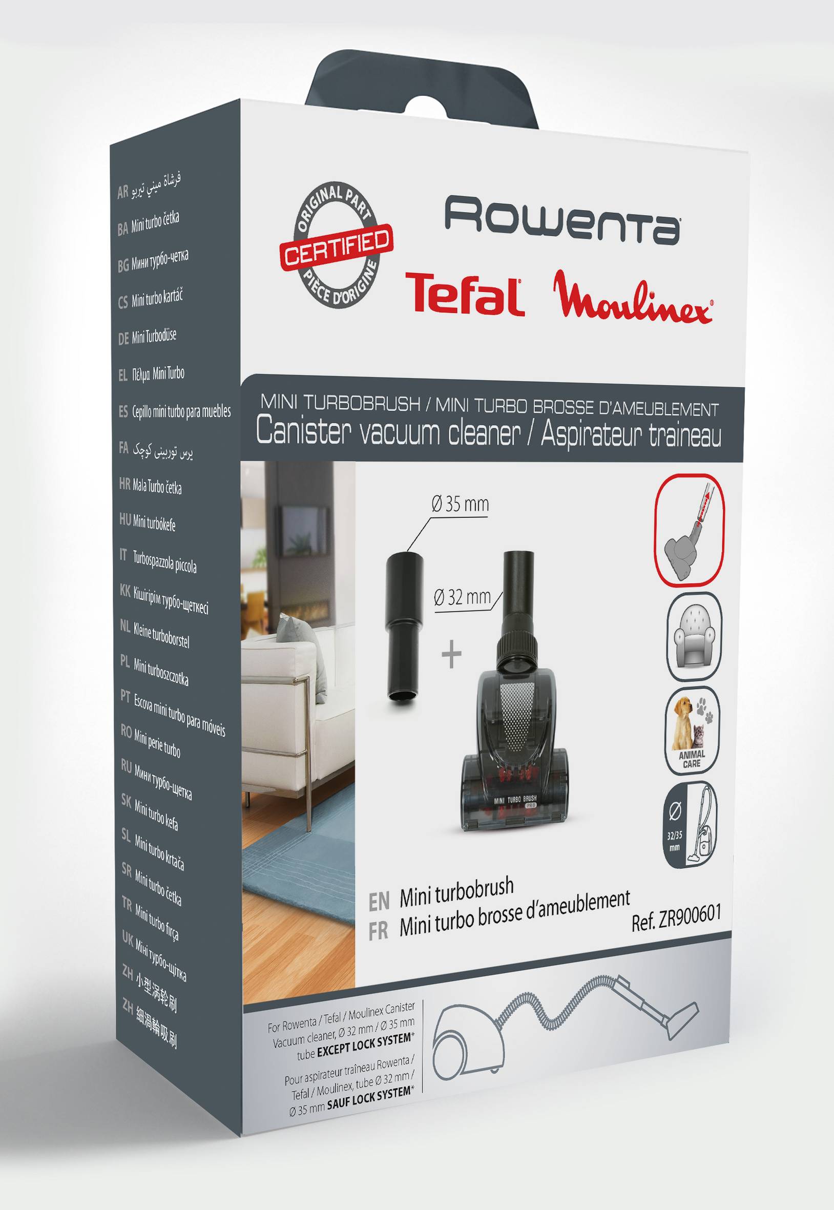 Mini turbo brosse pour aspirateur ZR900601